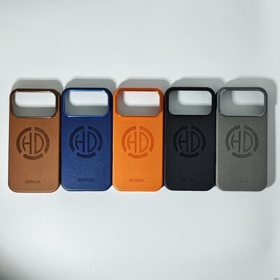 Vintage Litchi Grain Curved Edge MagSafe Phone Case