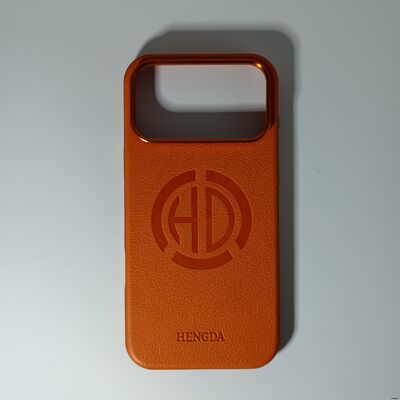 Vintage Litchi Grain Curved Edge MagSafe Phone Case